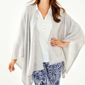 Terri Grey Cashmere Wrap OS